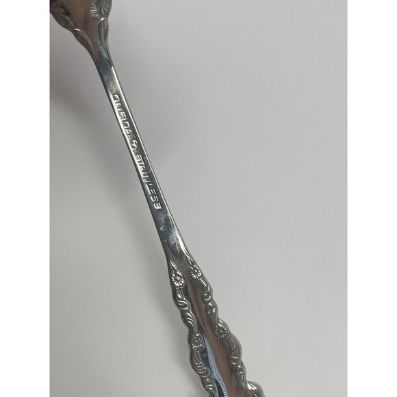 Oneida Shelley Cube USA Stainless Place Dinner Soup Spoons 6 5/8” Set Of 4 - Picture 6 of 6